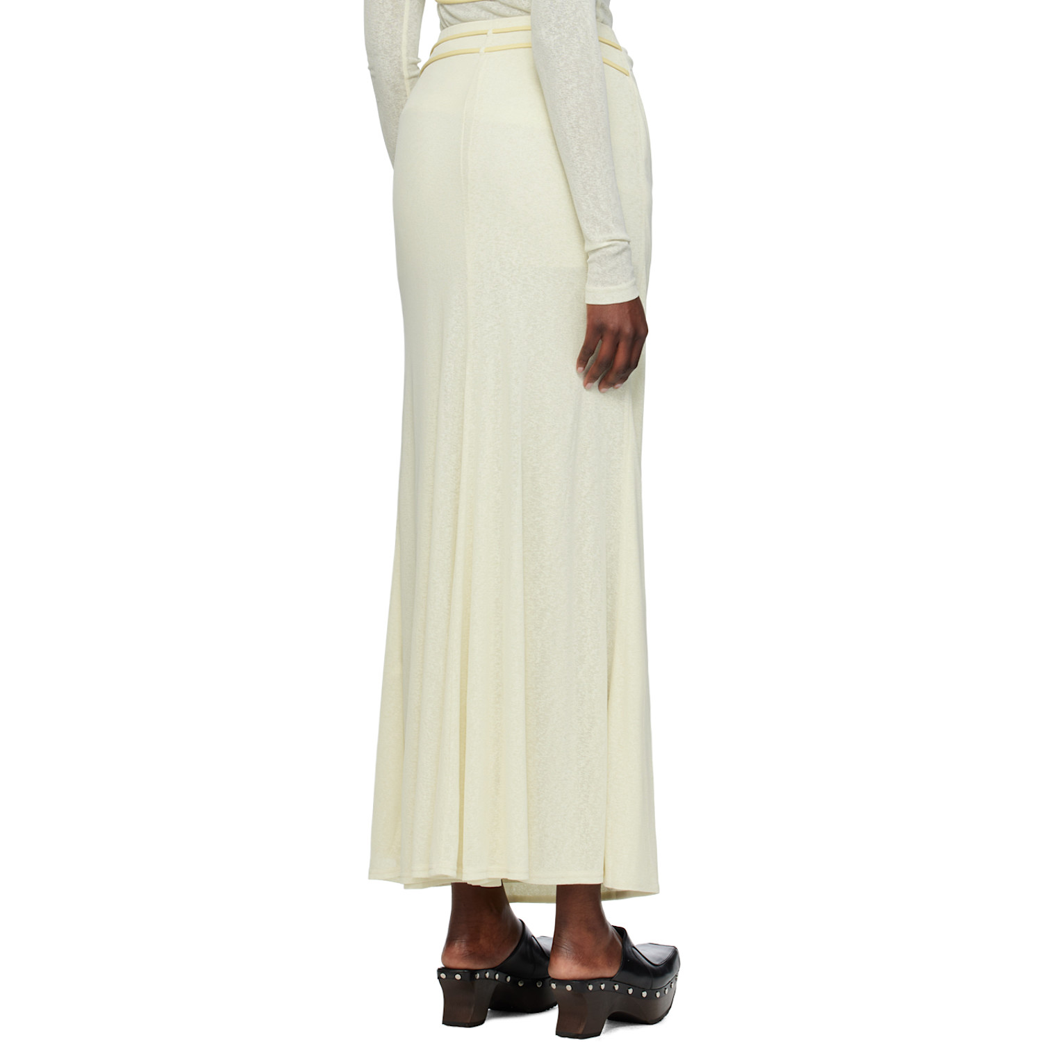  Nanushka Green Macea Maxi Skirt 