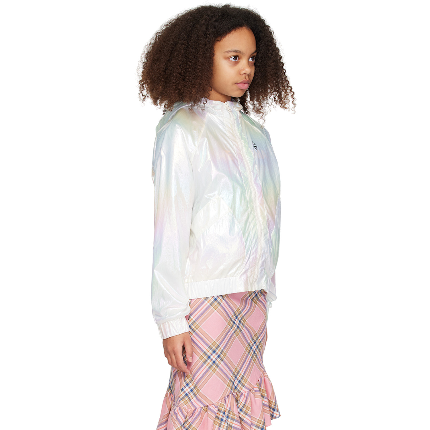  The Animals Observatory Kids White Fox Track Jacket 