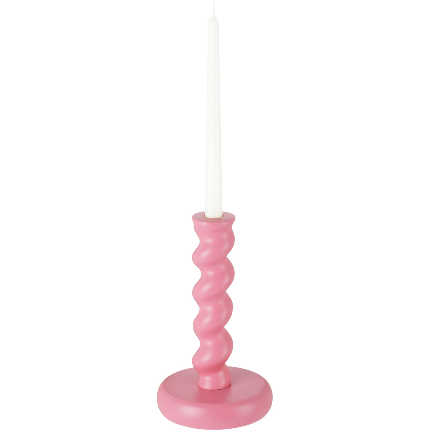  Polspotten Pink Twister M Candle Holder 