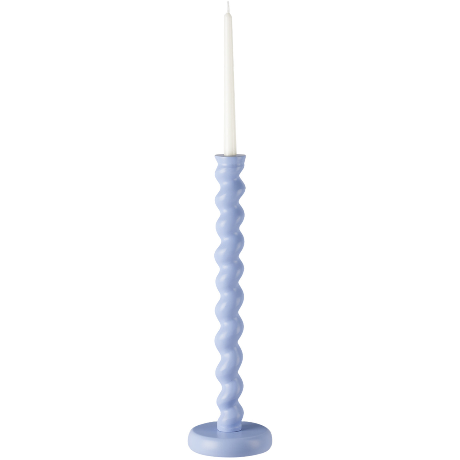 Polspotten Blue Twister Xl Candle Holder 