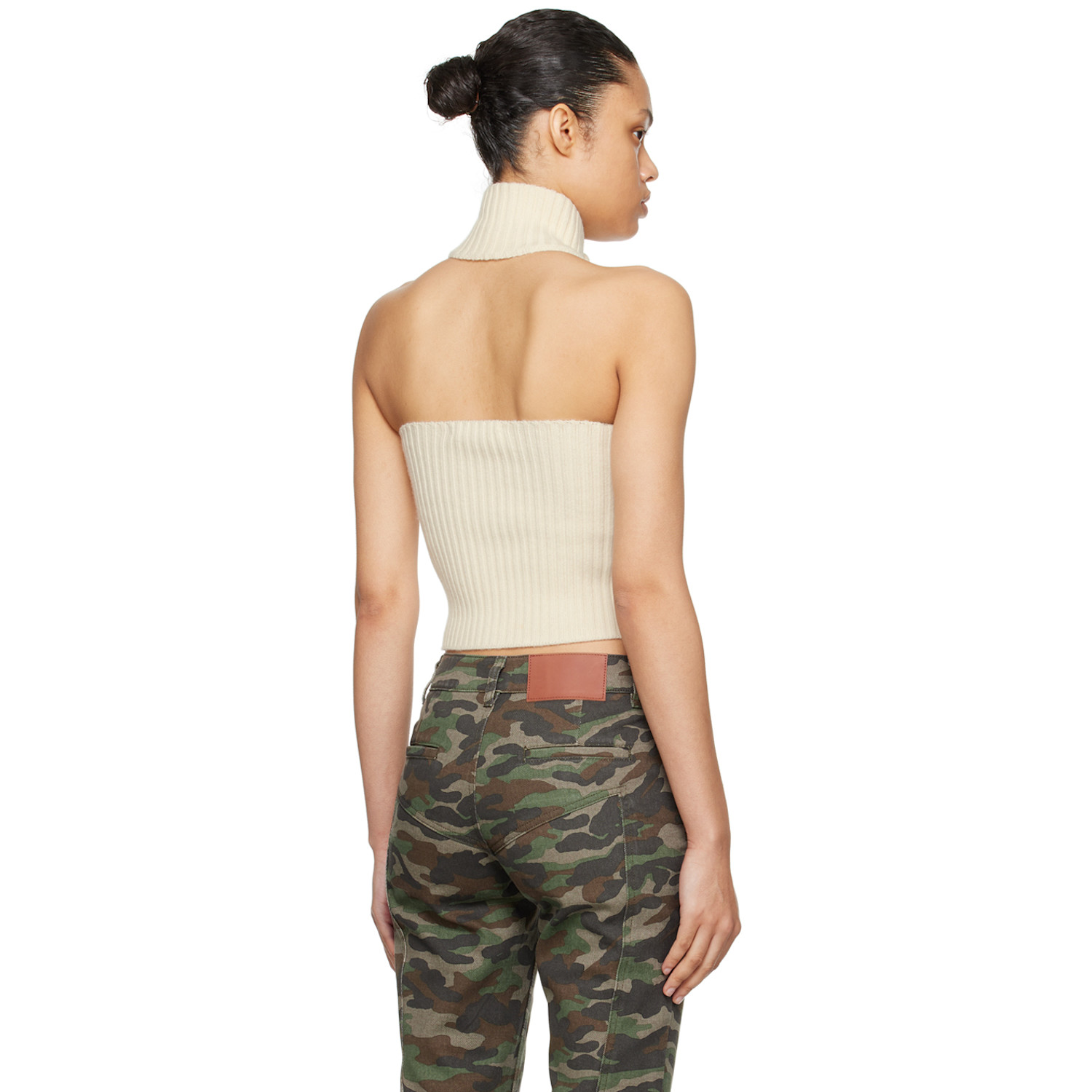  Fax Copy Express Off-white Open Back Sweater 