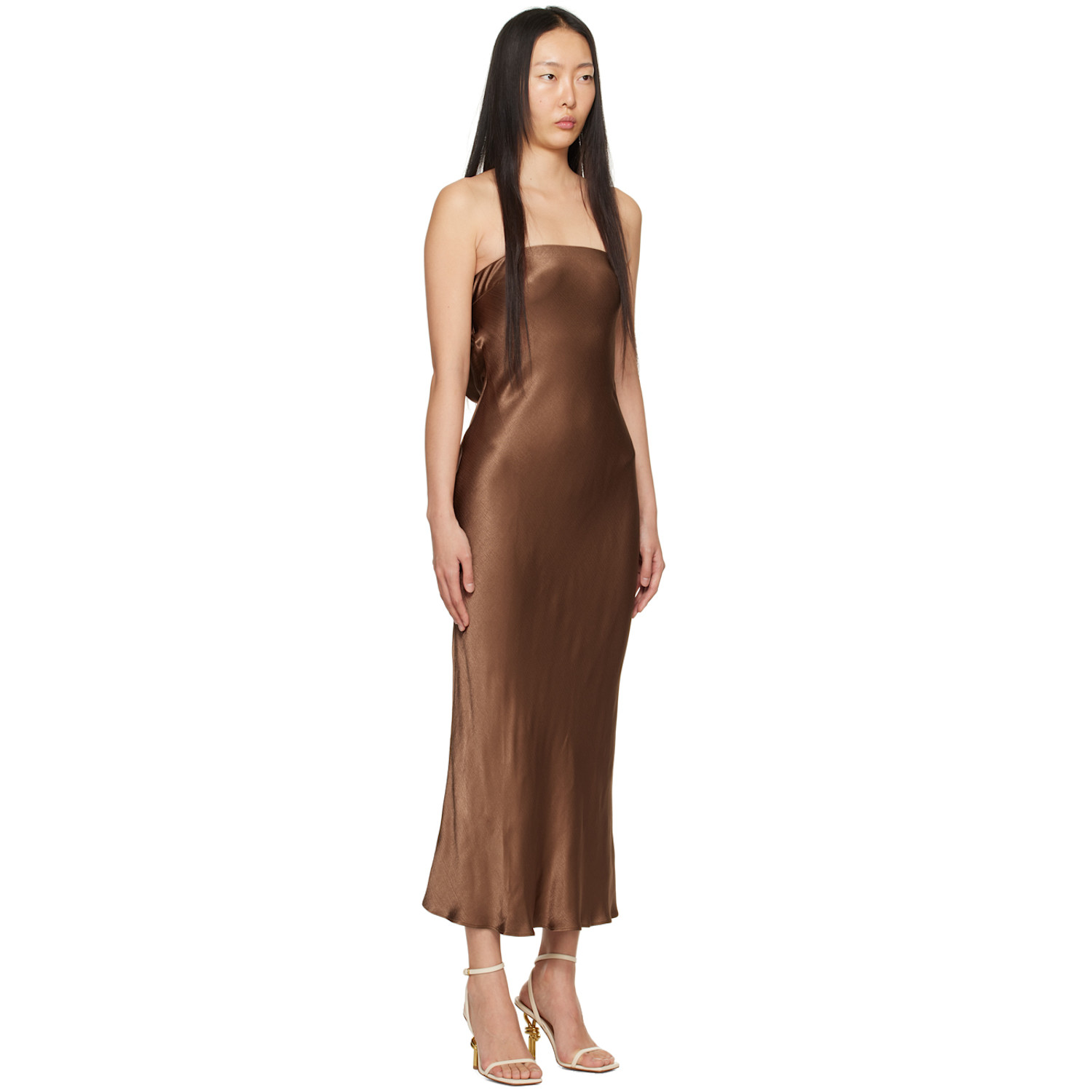  Bec + Bridge Brown Moon Dance Maxi Dress 