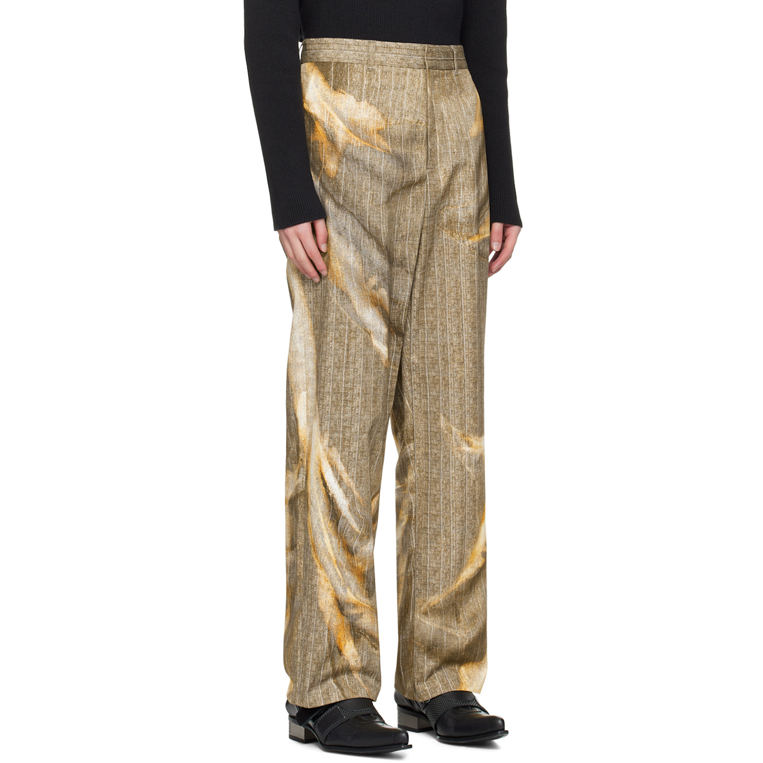  Y/project Beige Printed Trousers 