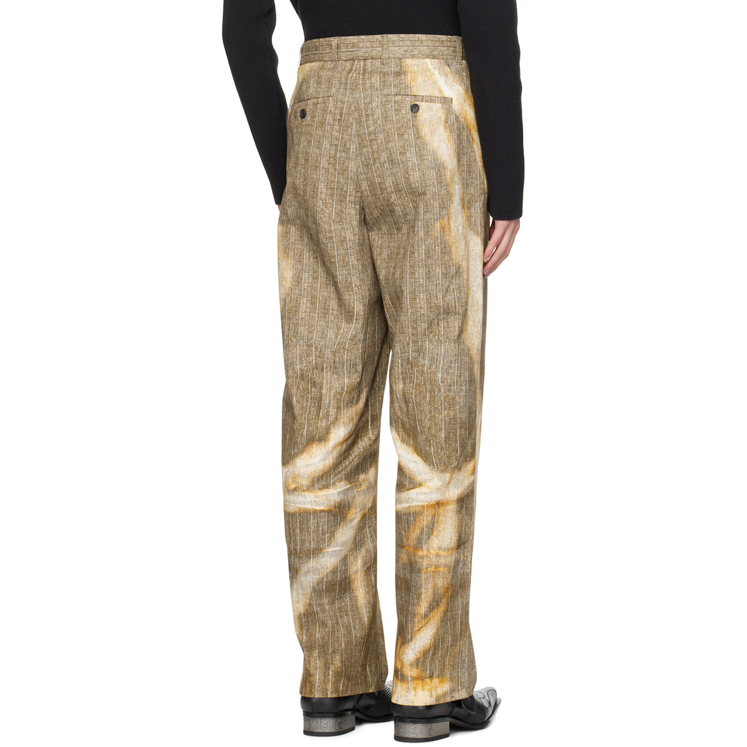  Y/project Beige Printed Trousers 