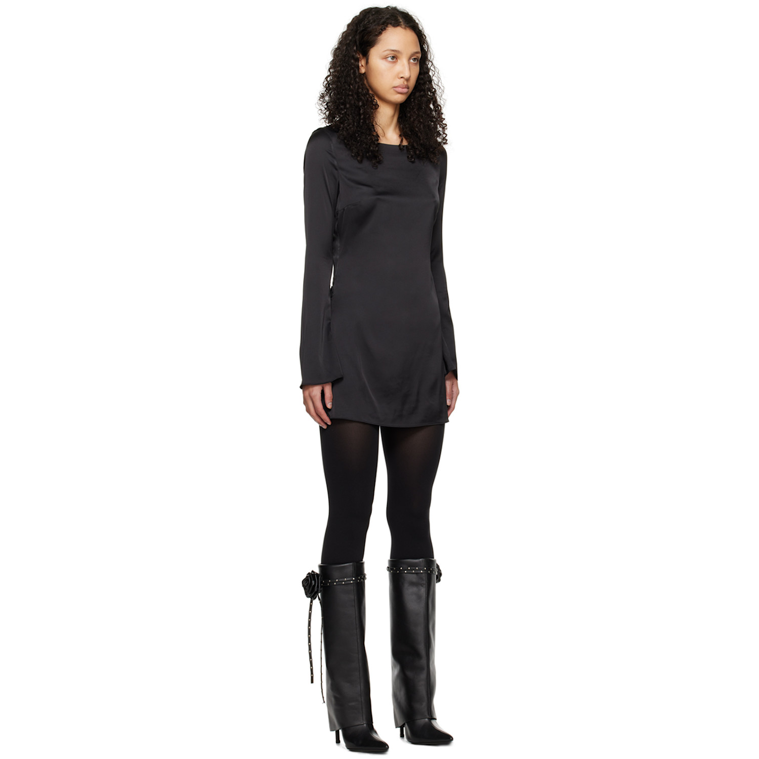  Guizio Black Lleo Minidress 