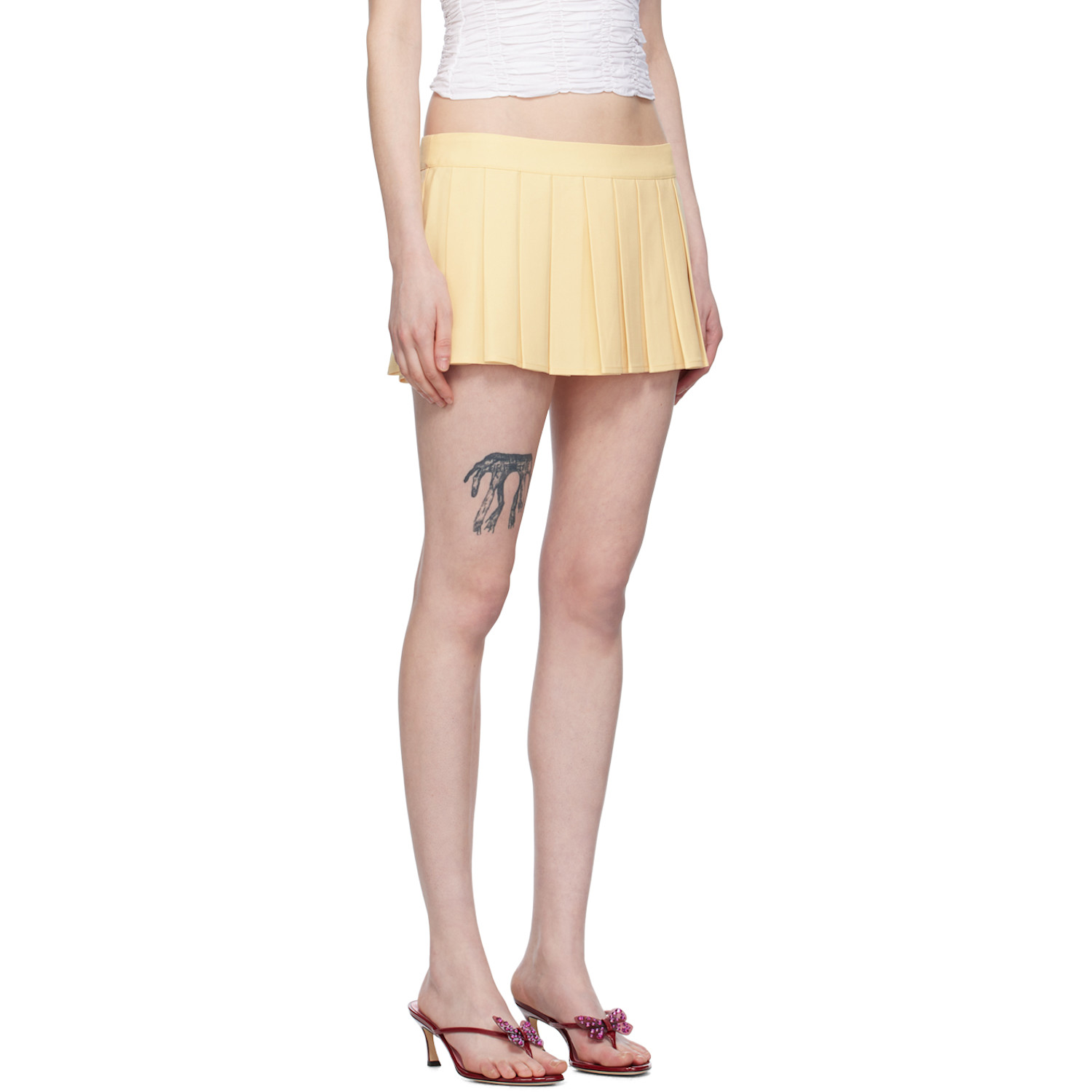  Guizio Yellow Fairfield Miniskirt 