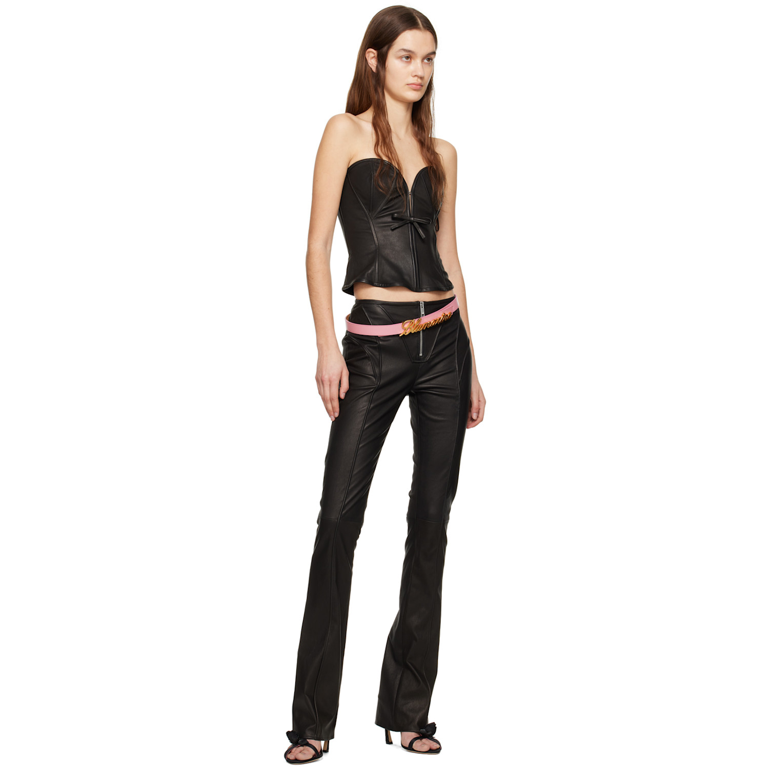  Blumarine Pink Logo Belt 
