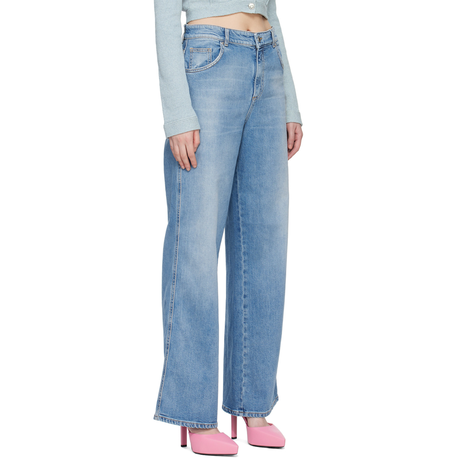  Blumarine Blue Boyfriend Jeans 