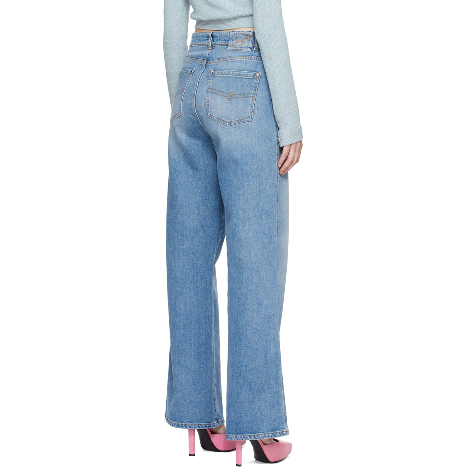  Blumarine Blue Boyfriend Jeans 
