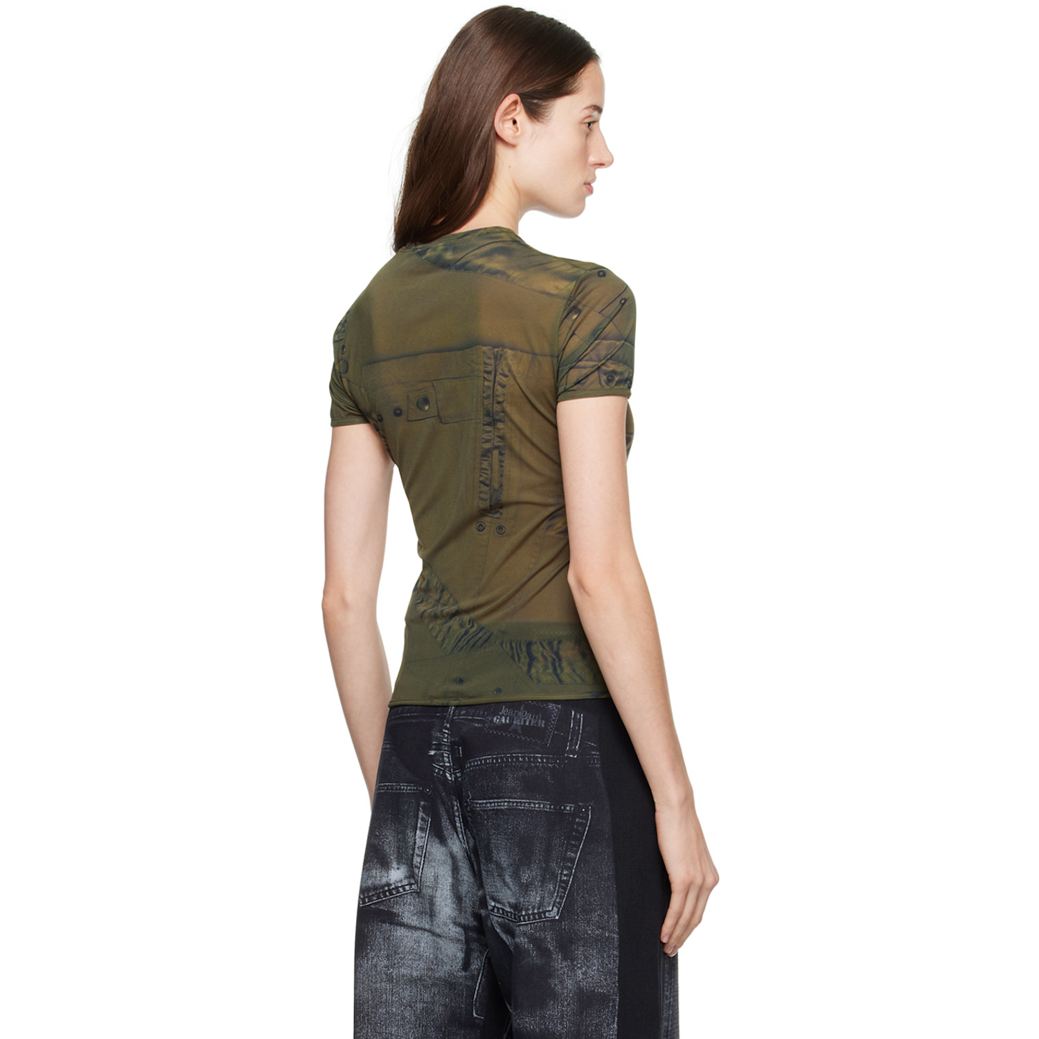  Blumarine Green Printed T-shirt 