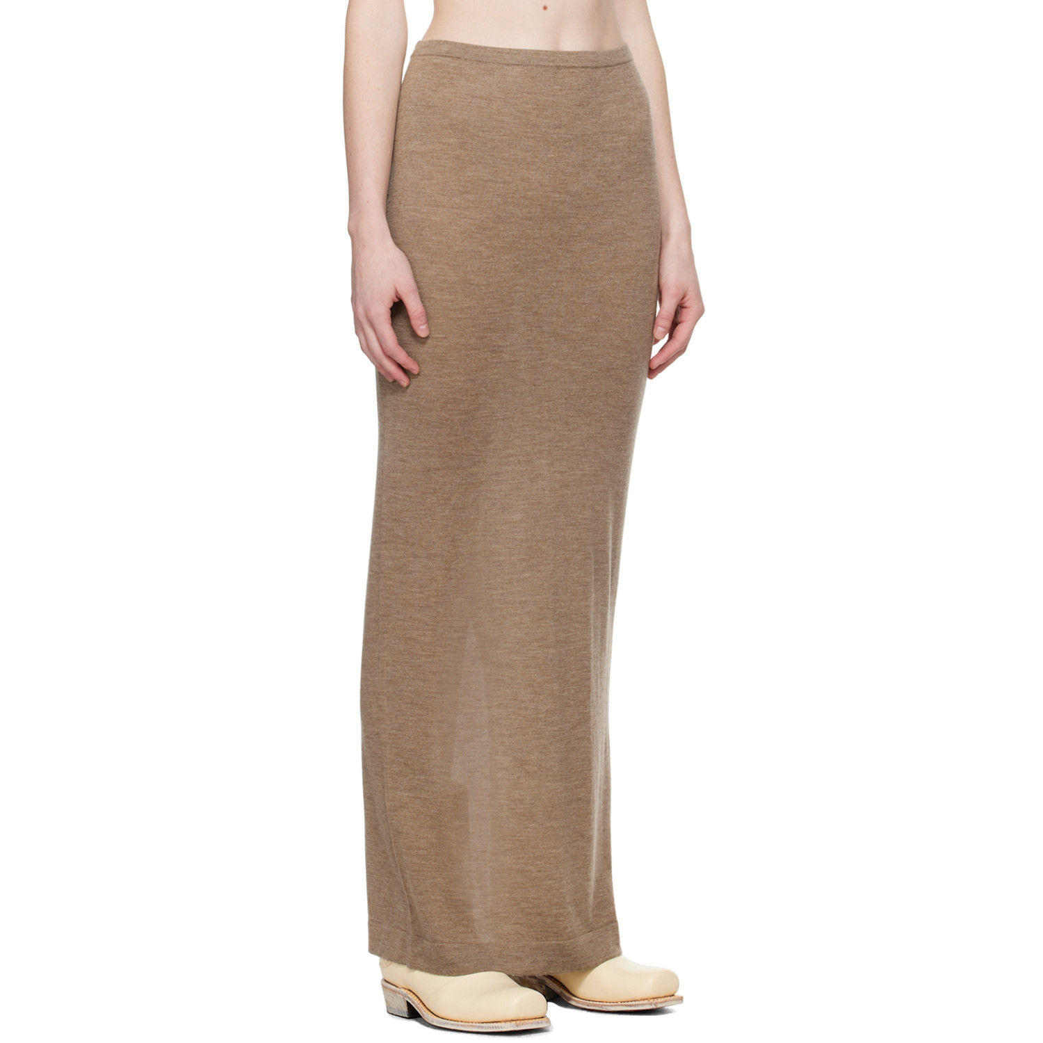  éterne Taupe Emma Maxi Skirt 