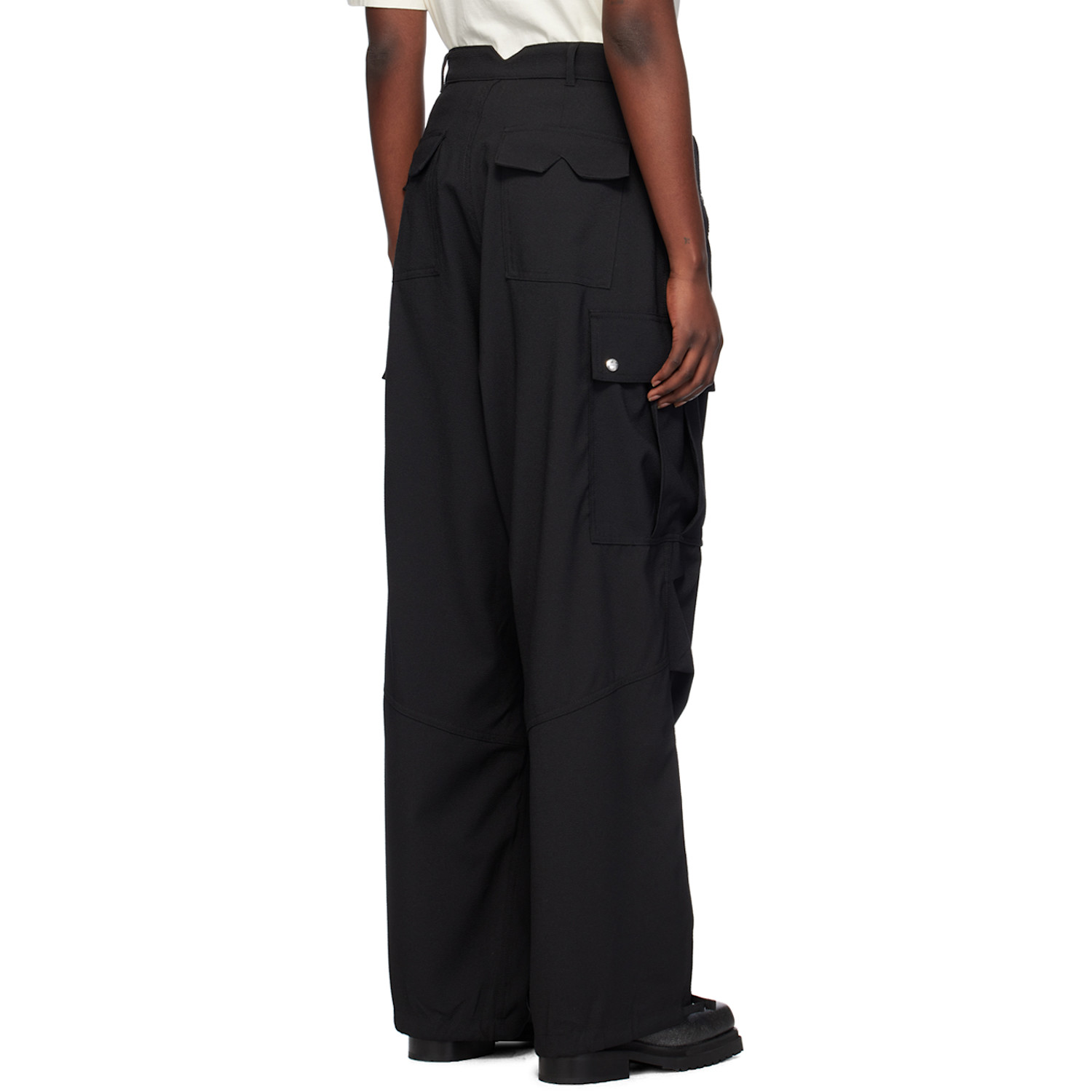  Rhude Black Cargo Pocket Trousers 