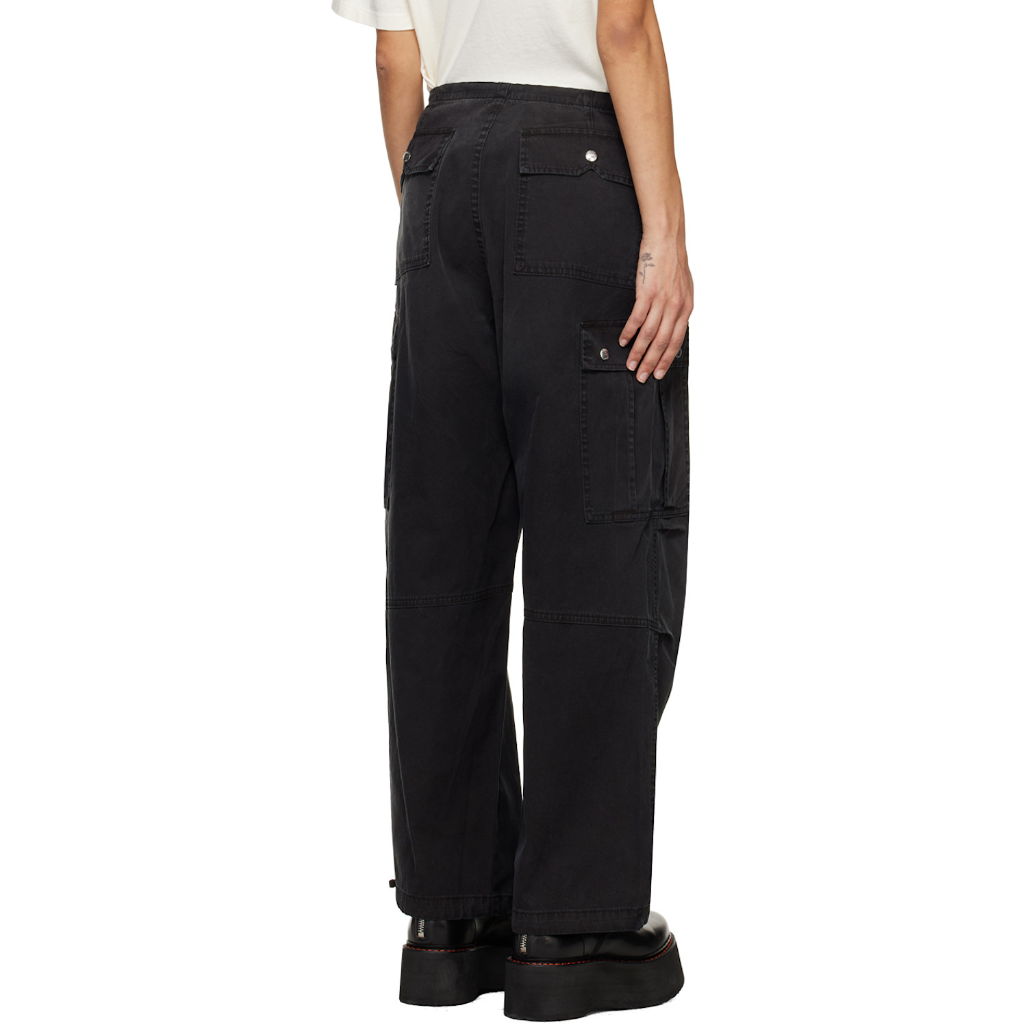  Rhude Ssense Exclusive Black Parachute Trousers 