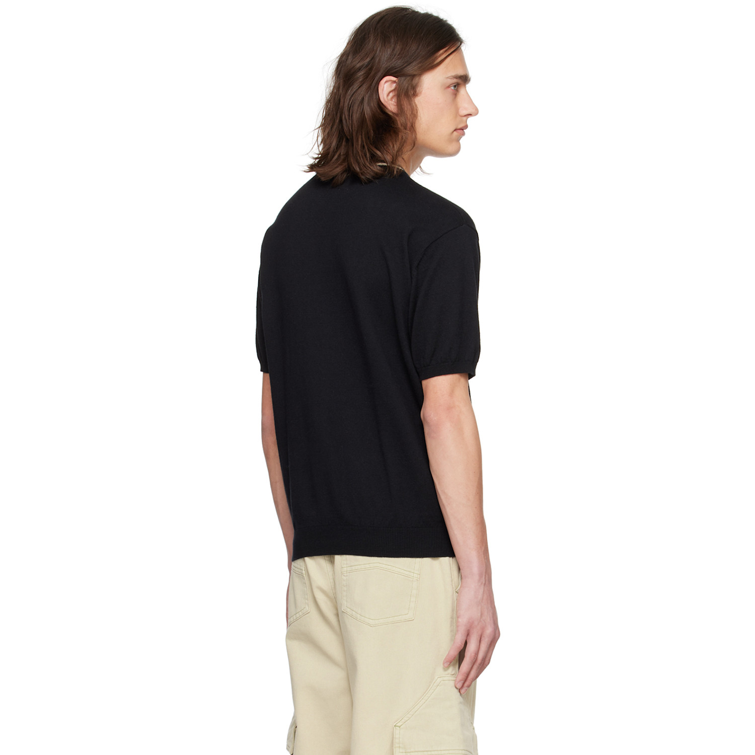  Rhude Black Embroidered Sweater 