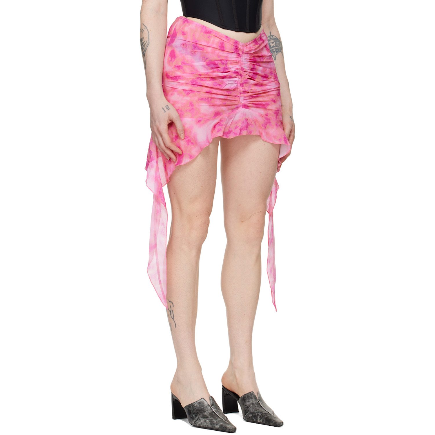  Misbhv Pink Camo Miniskirt 
