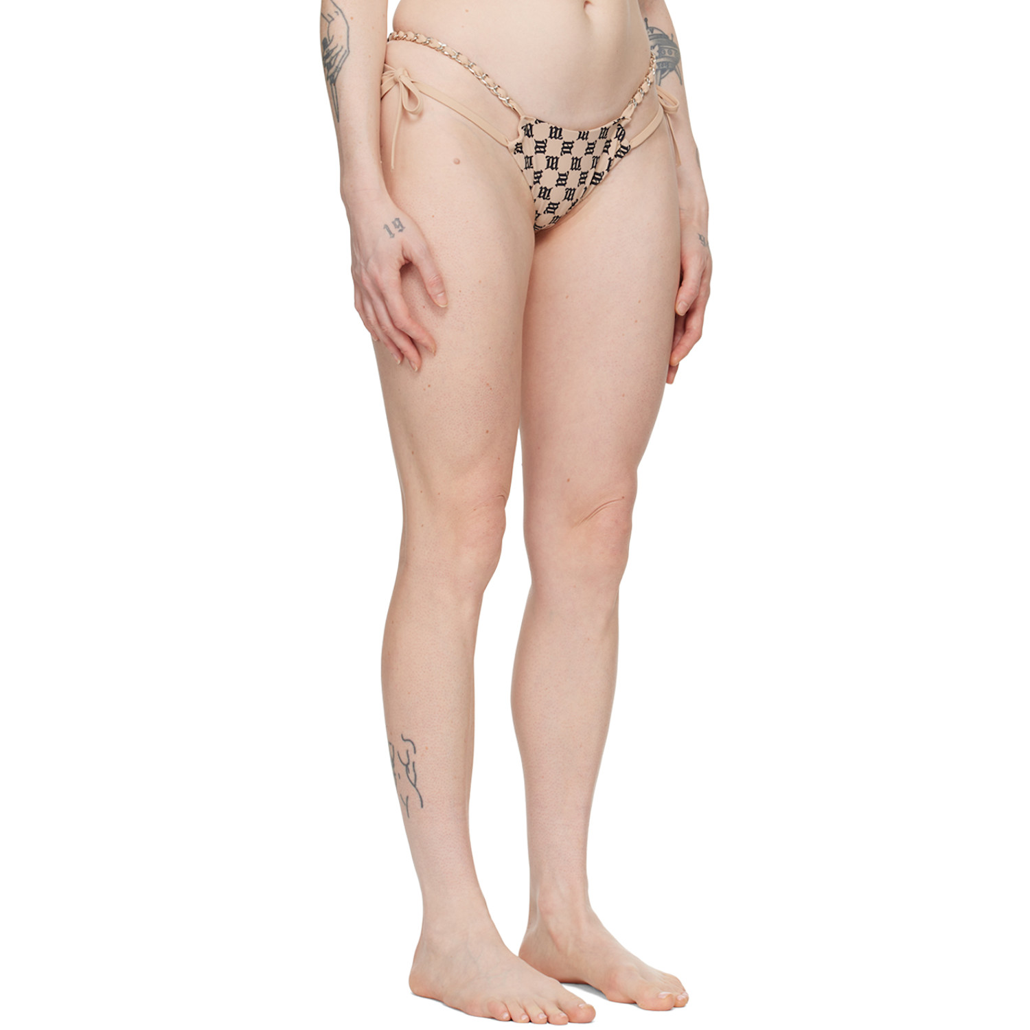  Misbhv Ssense Exclusive Beige Monogram Bikini Bottom 