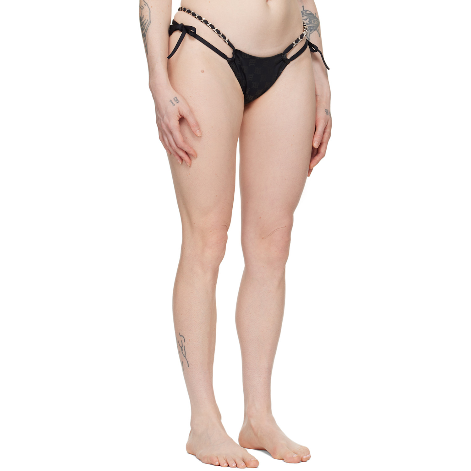  Misbhv Ssense Exclusive Black Monogram Bikini Bottom 