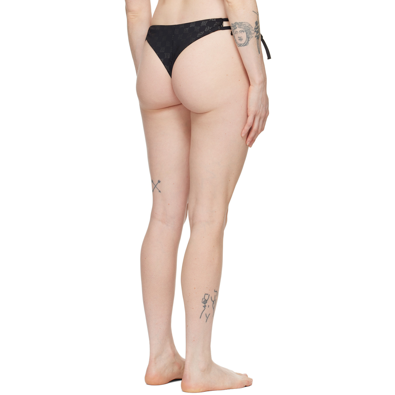  Misbhv Ssense Exclusive Black Monogram Bikini Bottom 