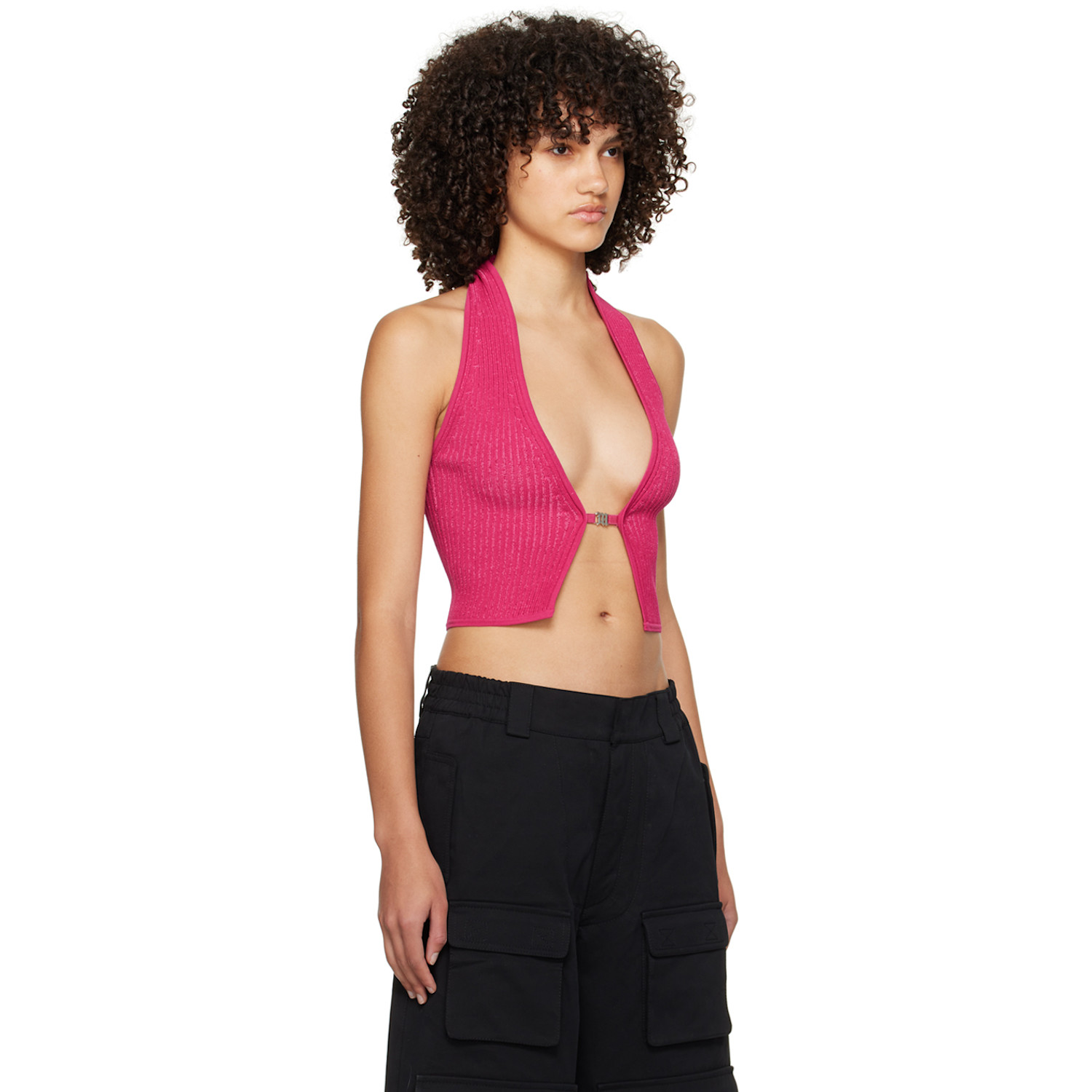 Misbhv Ssense Exclusive Pink Fully Fashioned Tank Top 