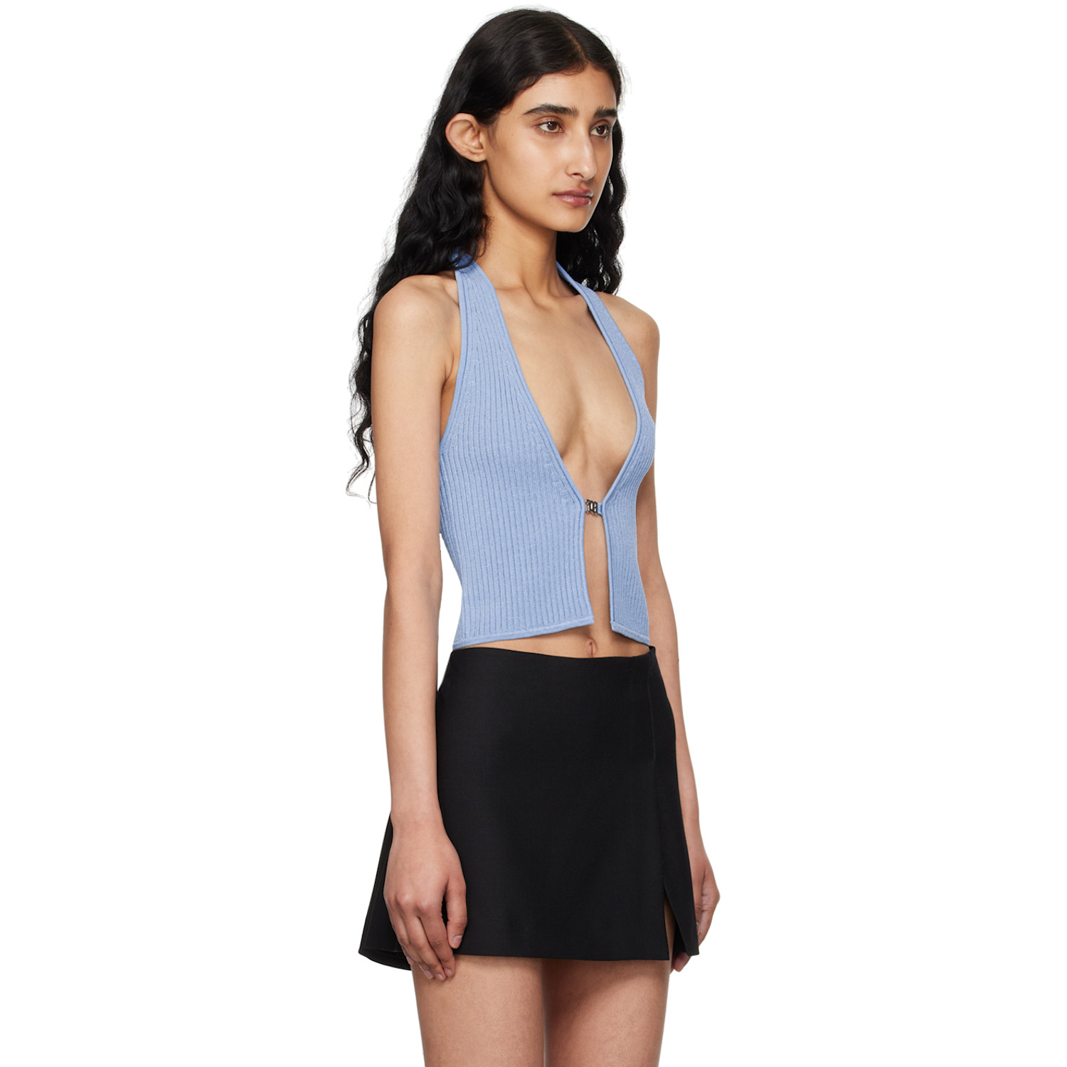  Misbhv Ssense Exclusive Blue Fully Fashioned Tank Top 