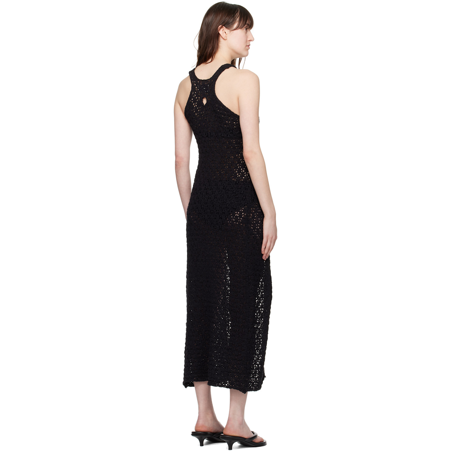  Holzweiler Black Wou Tape Maxi Dress 