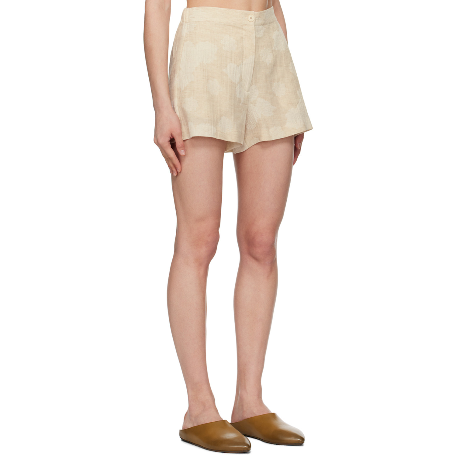 Holzweiler Beige Fusan Shorts 