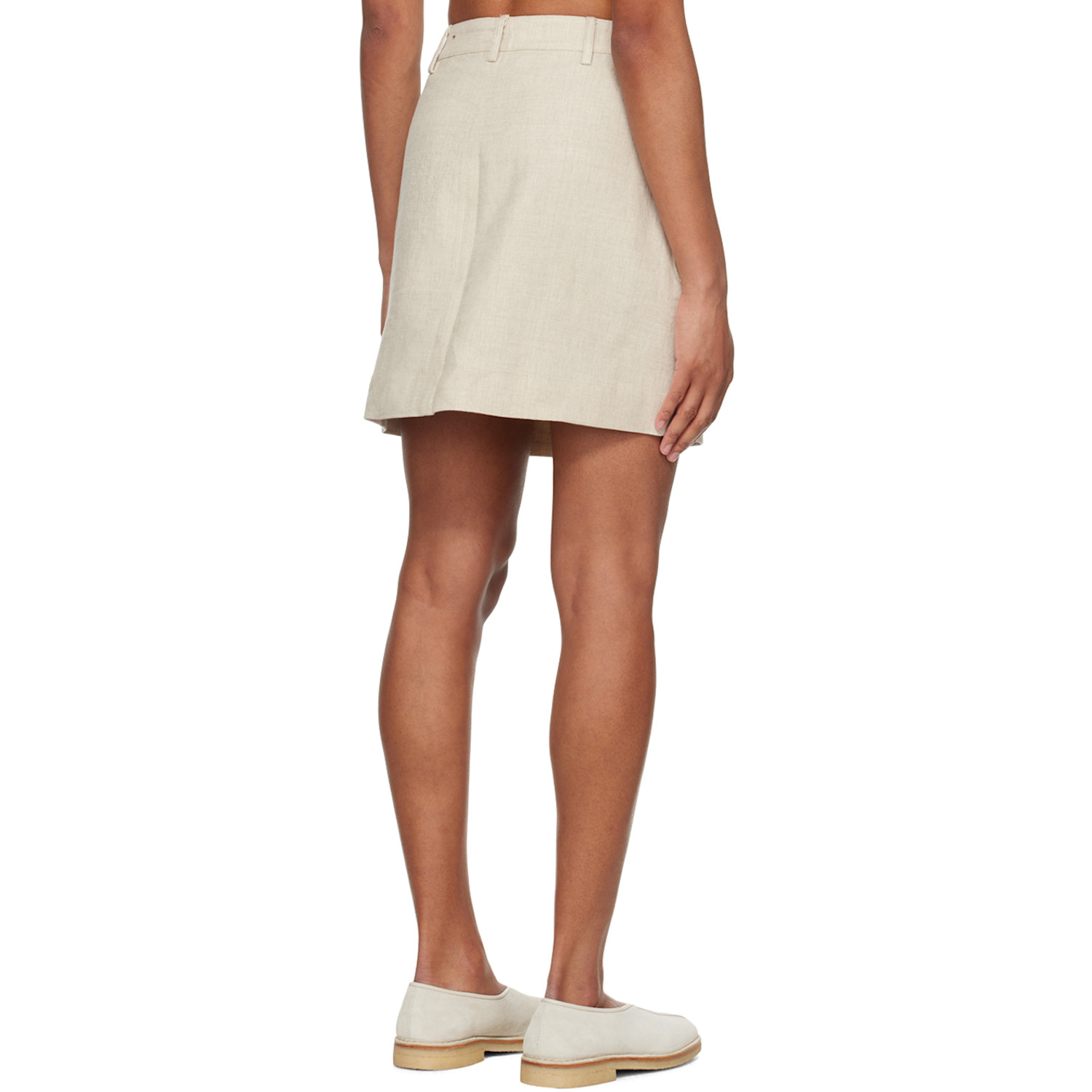  Holzweiler Beige Gorti Miniskirt 
