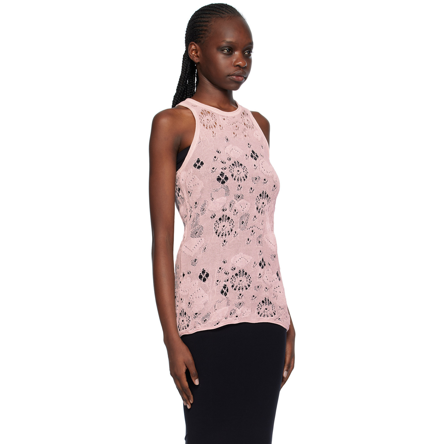  Olēnich Pink Racer Back Tank Top 