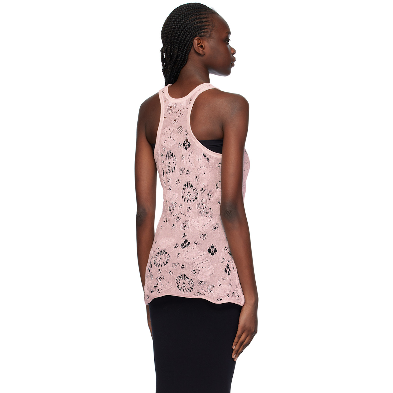  Olēnich Pink Racer Back Tank Top 