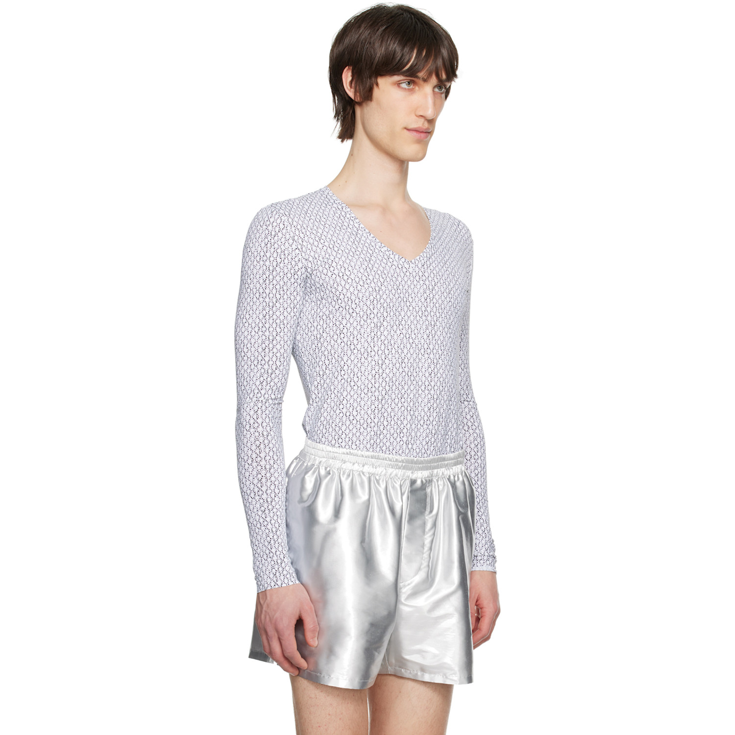  Sapio White & Black Nº 21 Long Sleeve T-shirt 