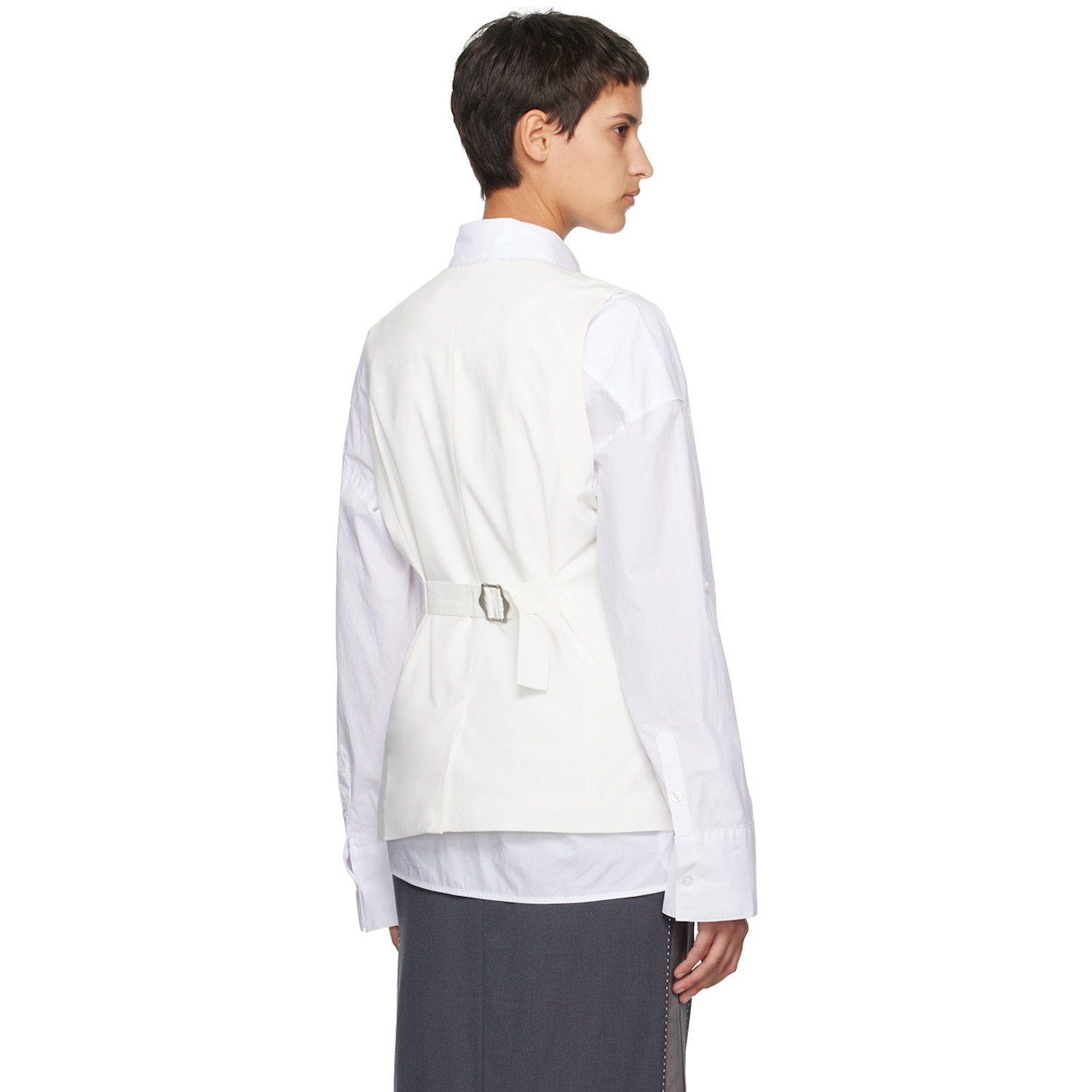  Remain Birger Christensen White Plunging Vest 