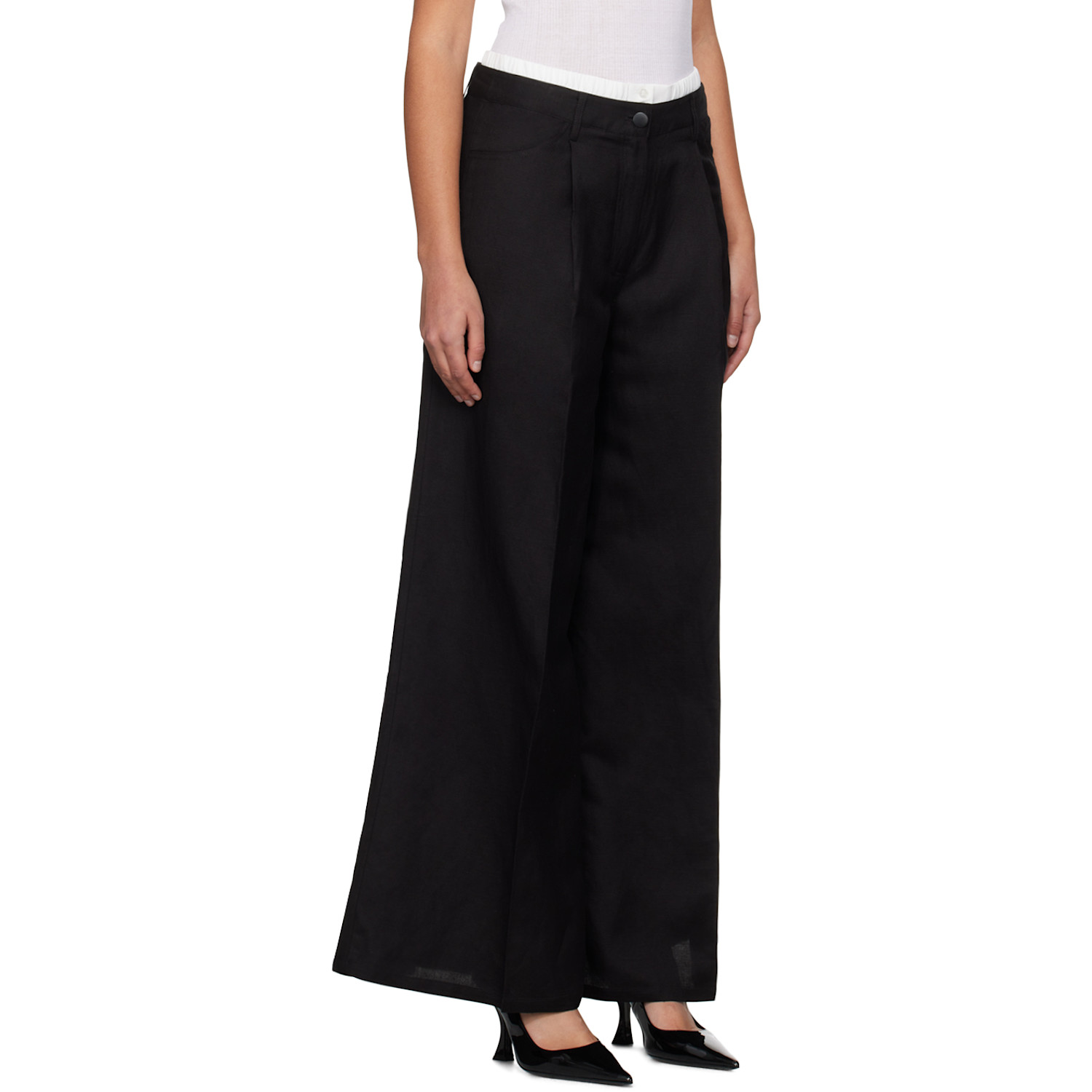  Remain Birger Christensen Black Suiting Trousers 