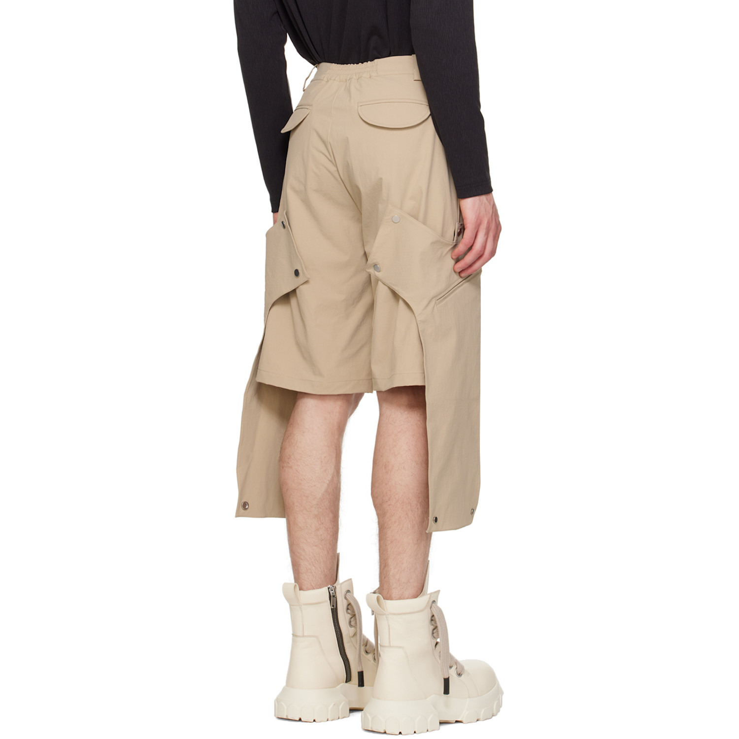  Uncertain Factor Beige Atomic Domination Shorts 