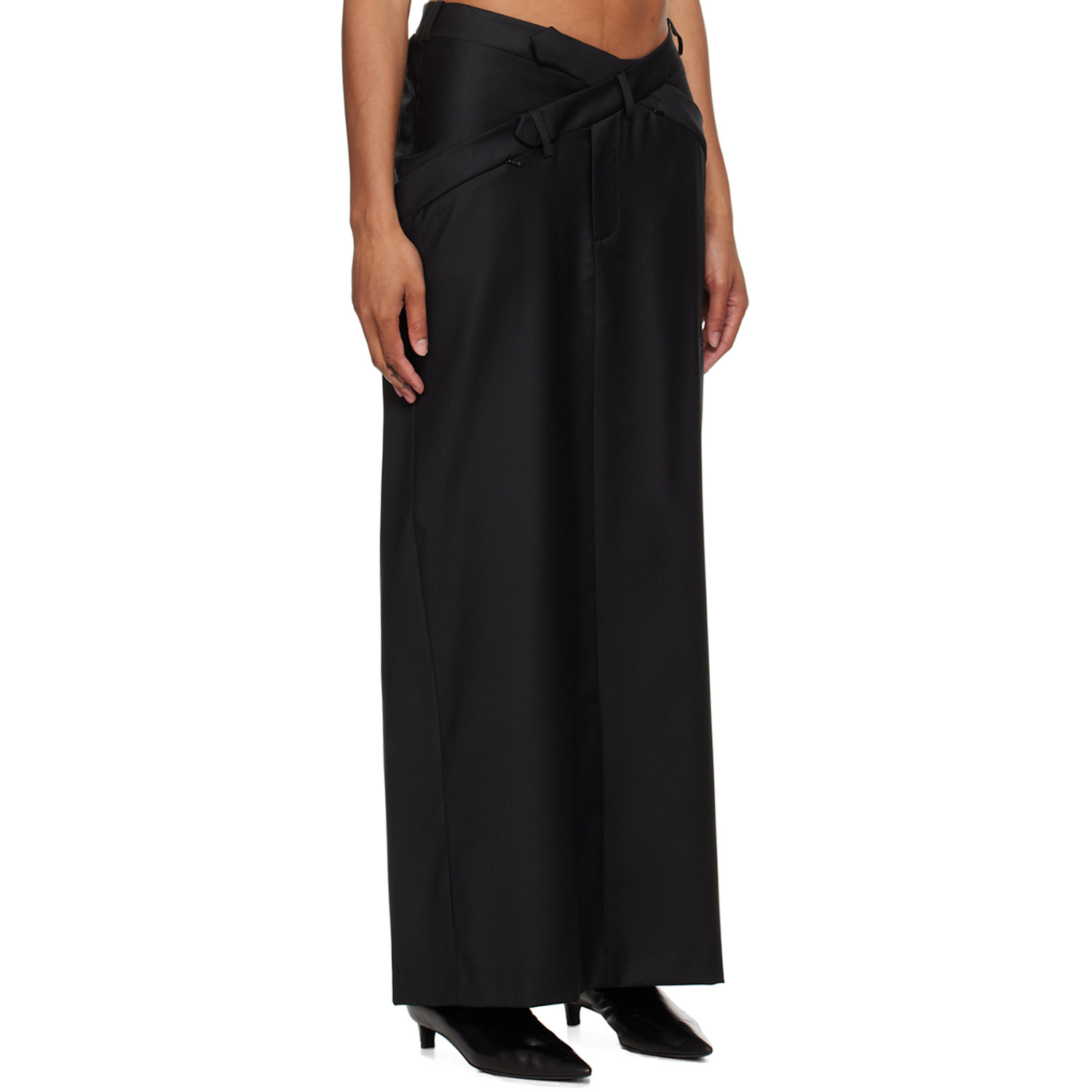  Srvc Black Staff Maxi Skirt 