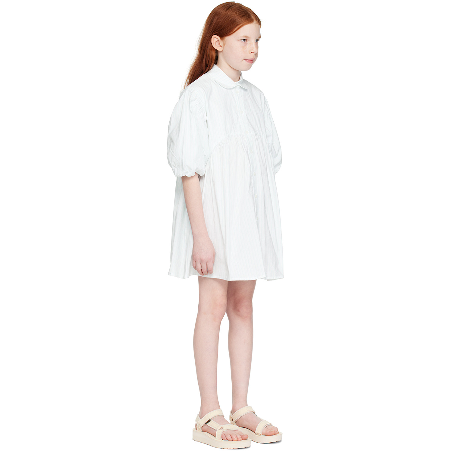  Morley Kids White & Green Ulyses Dress 