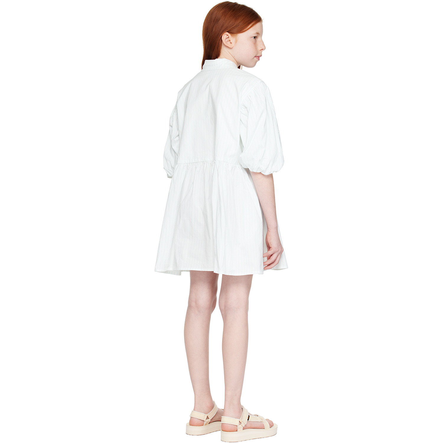  Morley Kids White & Green Ulyses Dress 