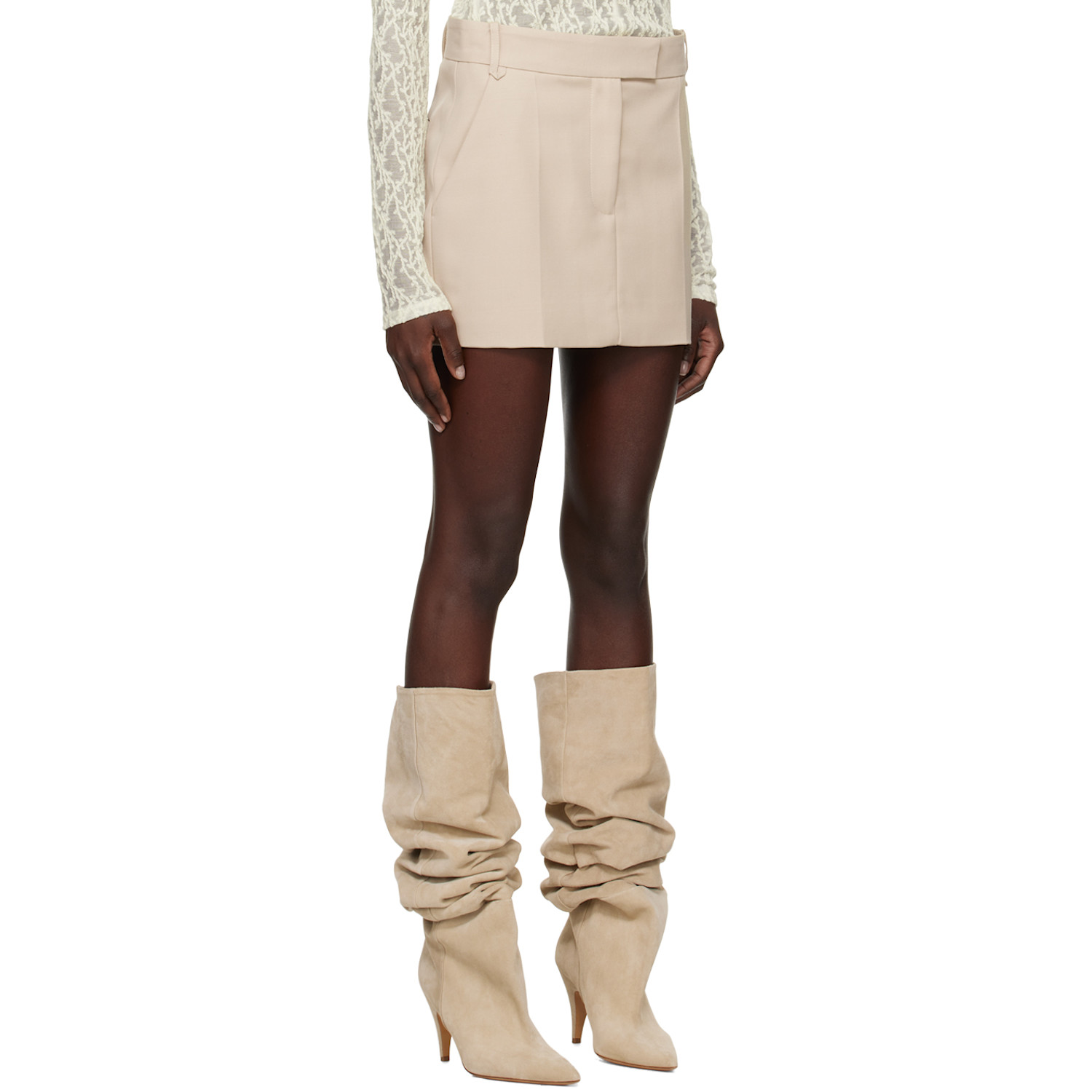  Camilla And Marc Beige Rhett Miniskirt 