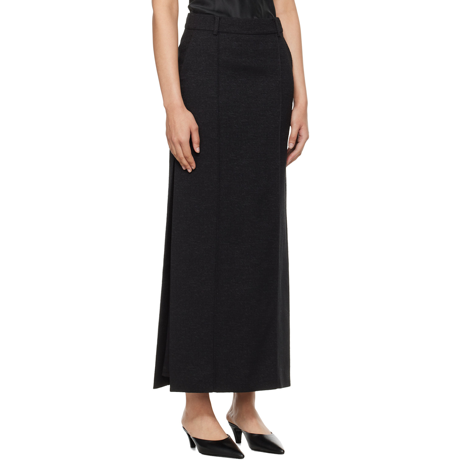  Camilla And Marc Black Rossa Maxi Skirt 