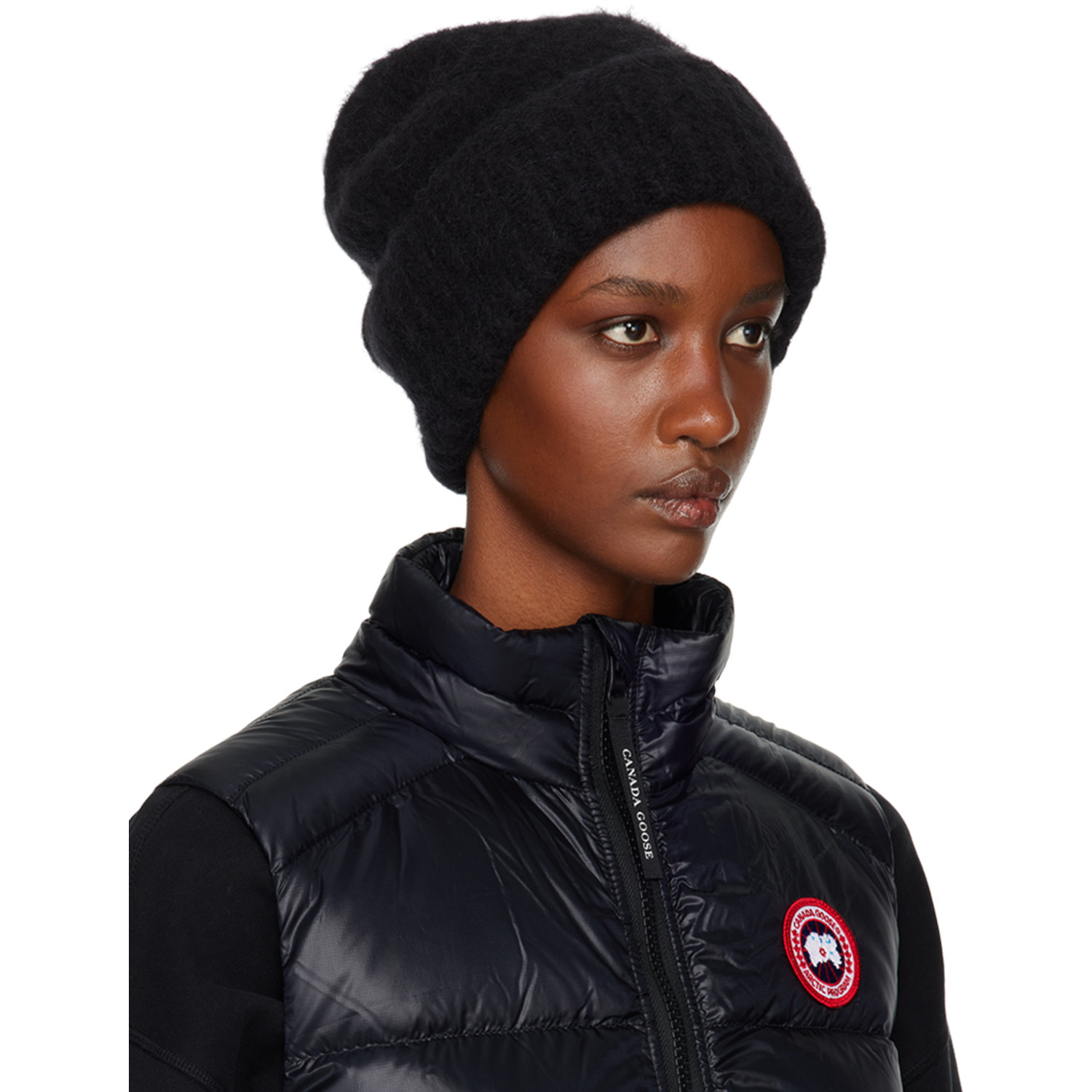  Canada Goose Black Alpaca Beanie 