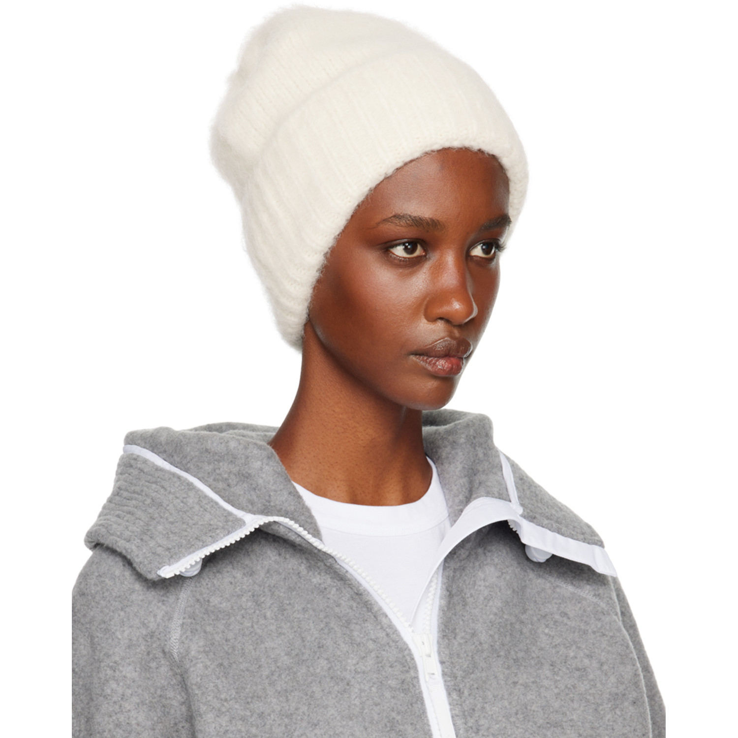  Canada Goose Off-white Alpaca Beanie 