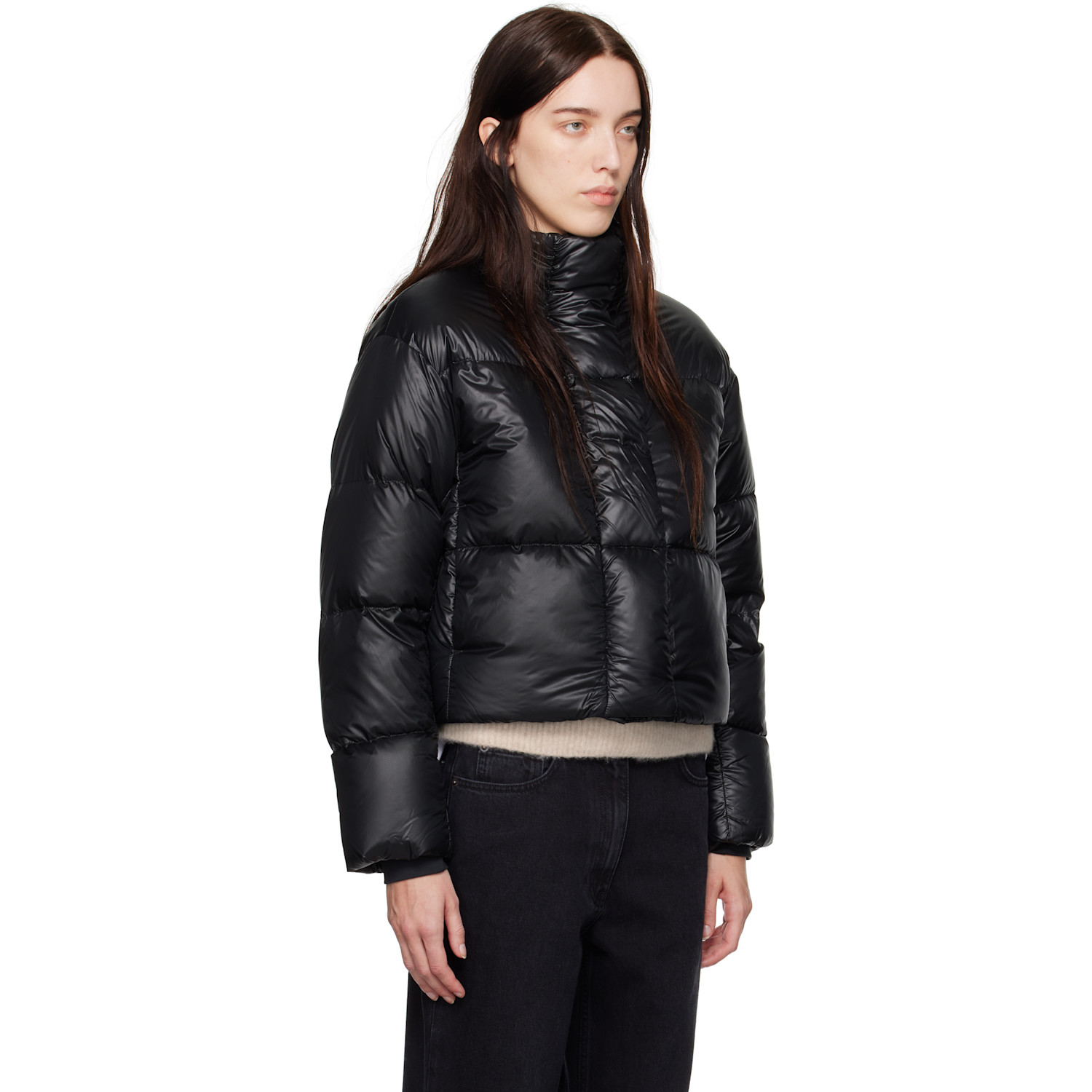  Canada Goose Black Cypress Cropped Puffer Down Jacket 