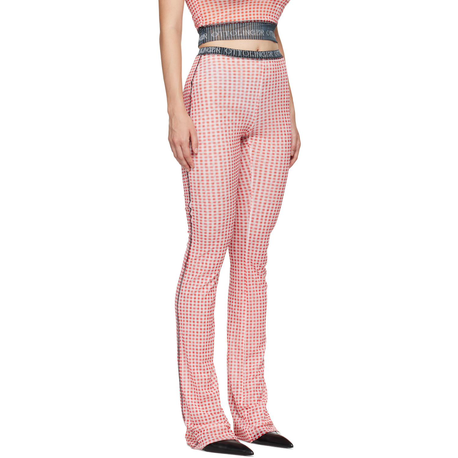  Ottolinger Red Check Lounge Pants 