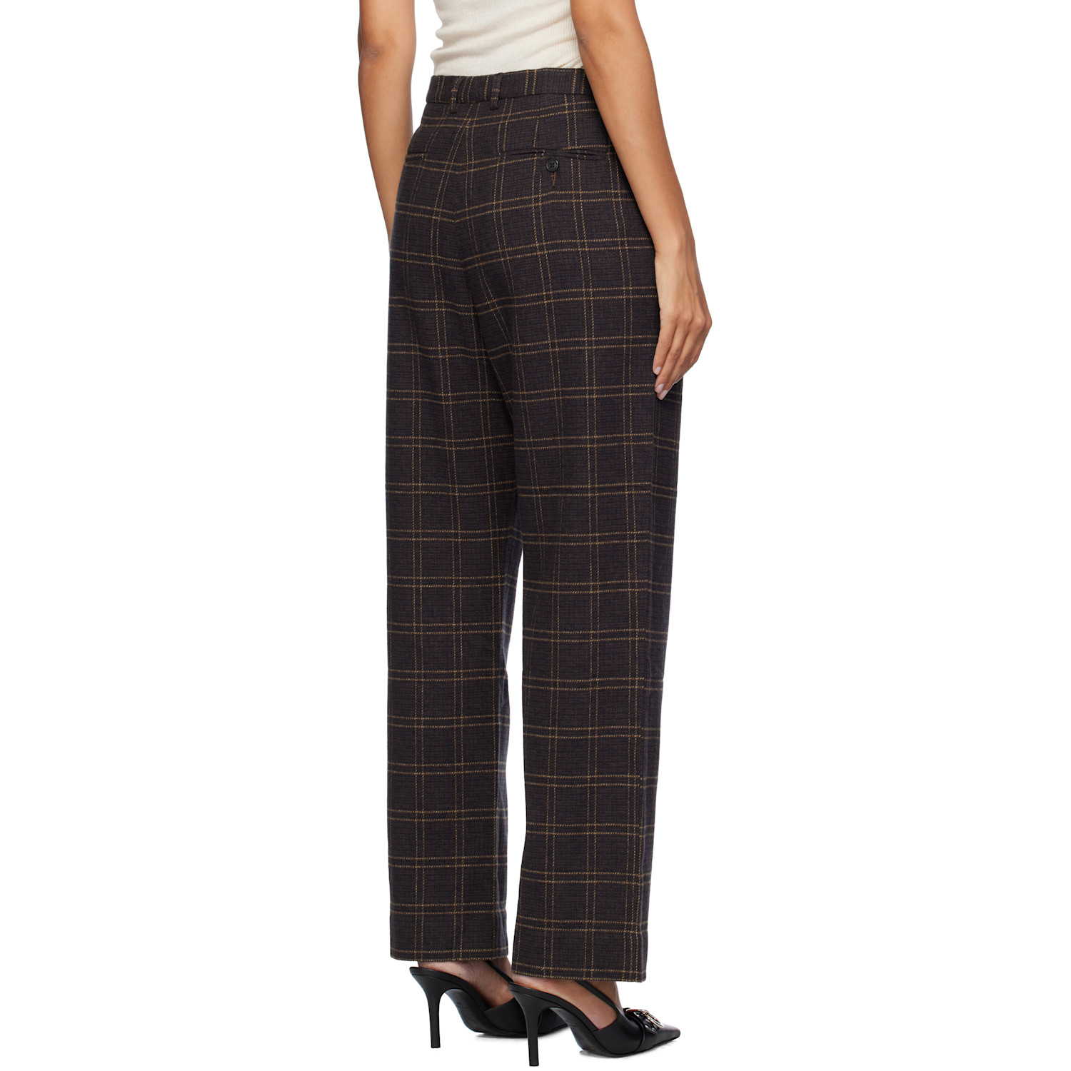  R13 Brown Relaxed Trousers 