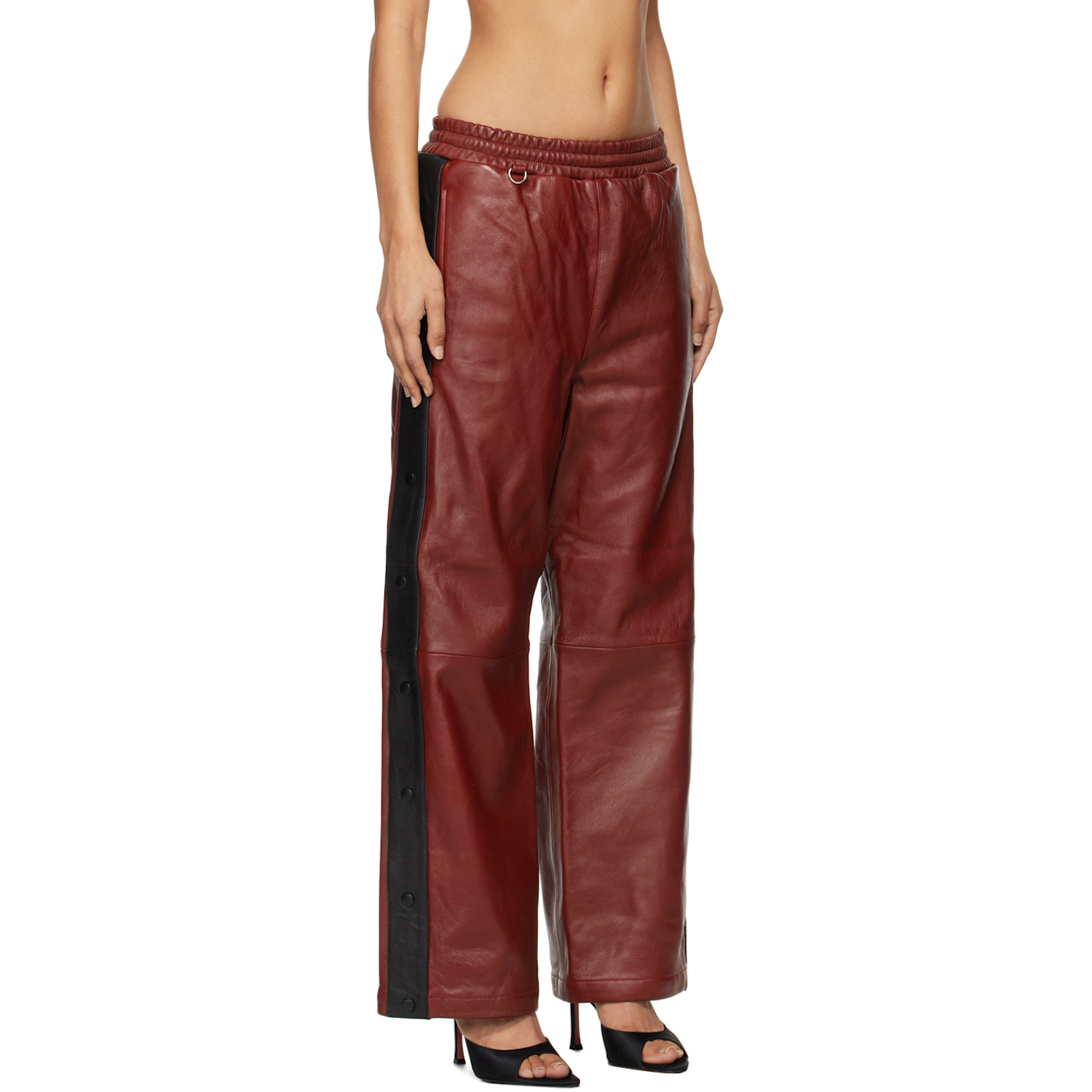  Doublet Red Basketball Leather Pants 