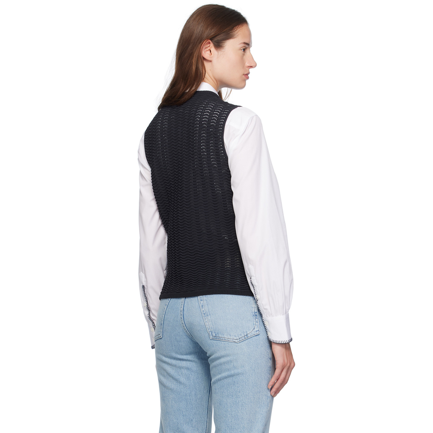 Rag & Bone Navy Elisa Vest 