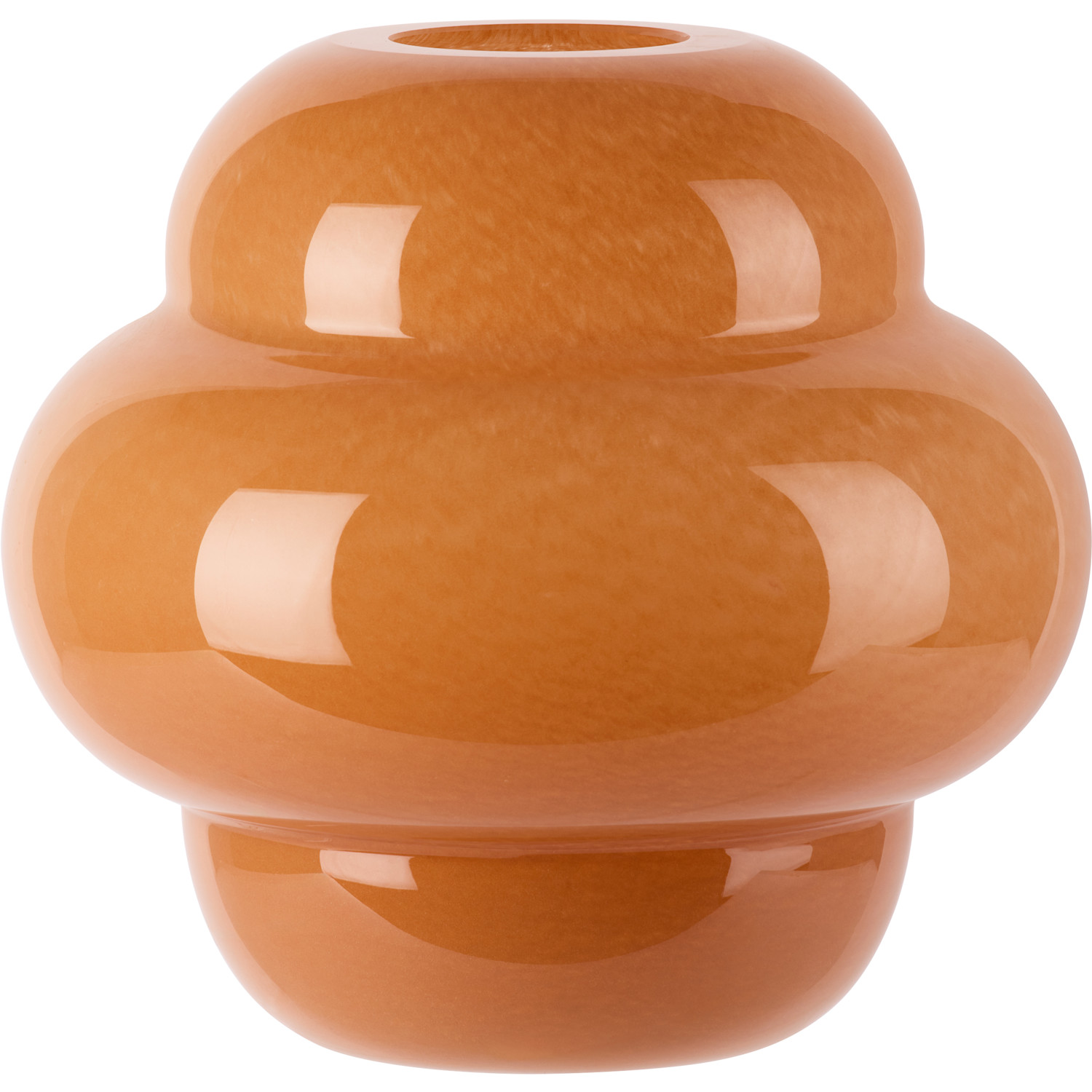  The Conran Shop Orange Form Glass 20cm Vase 
