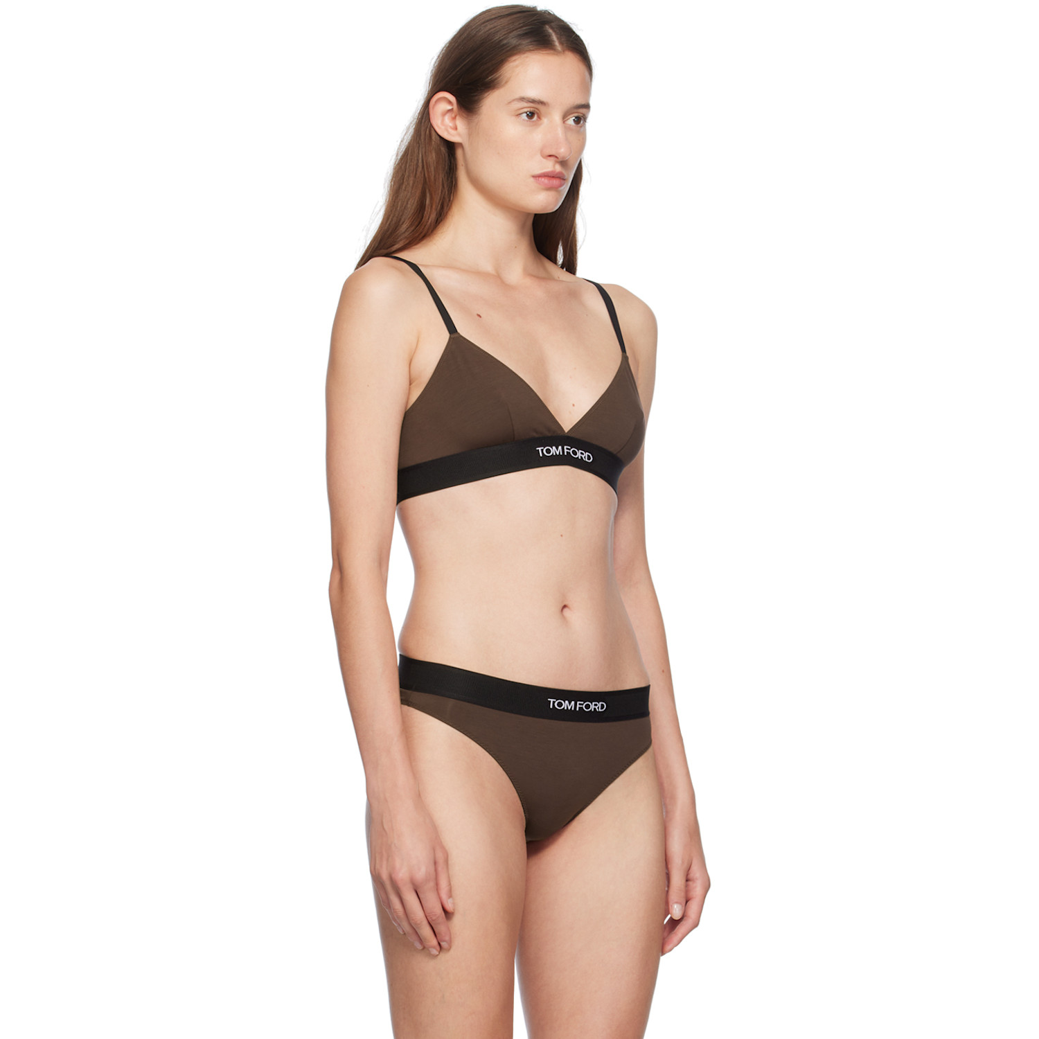  Tom Ford Brown Modal Signature Bra 