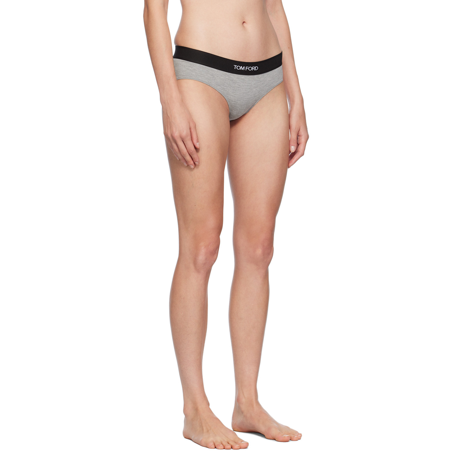  Tom Ford Gray Modal Signature Boy Short Briefs 