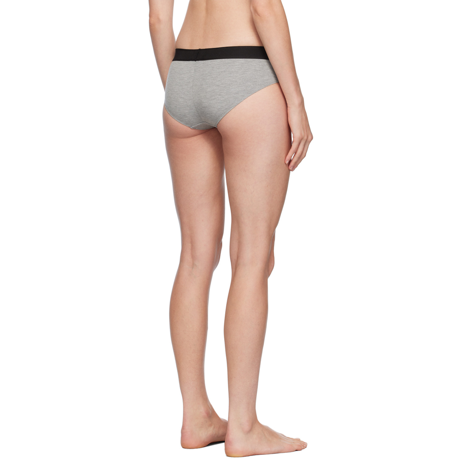  Tom Ford Gray Modal Signature Boy Short Briefs 