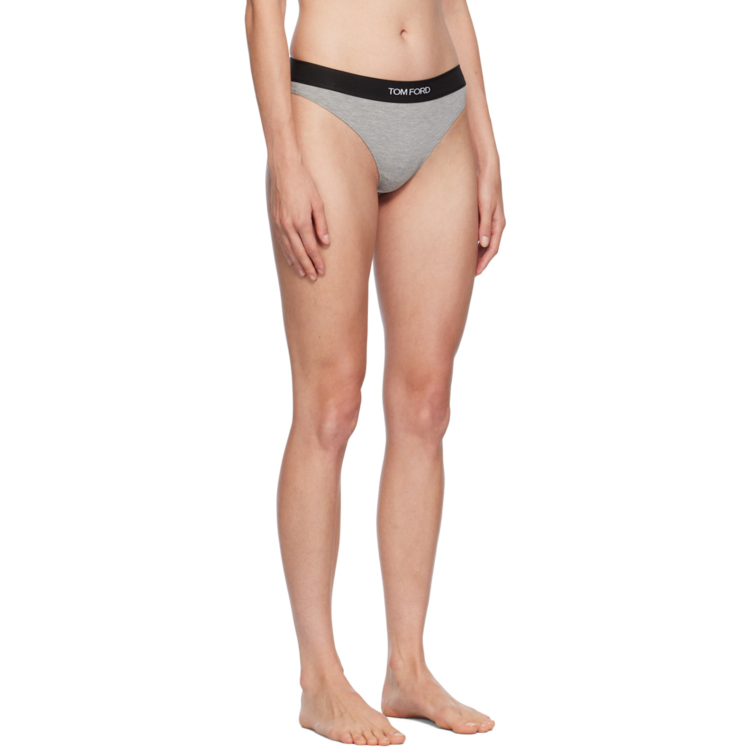  Tom Ford Gray Modal Signature Thong 